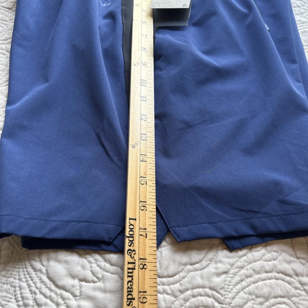 Nike Swim Contend Swim Trunks Men's Large Blue Lined Stretch Volley Shorts 7